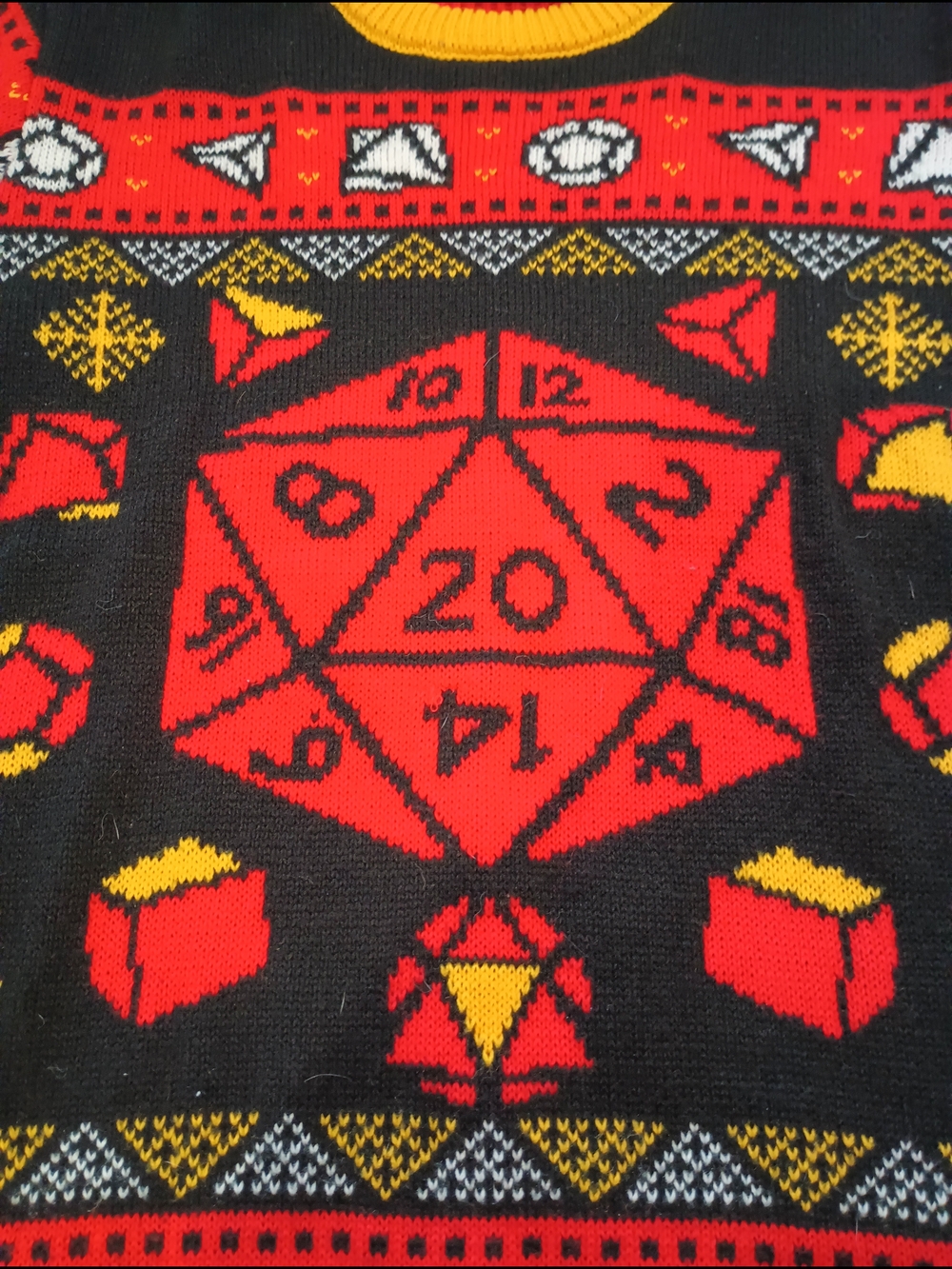 Dungeons & Dragons Gaming-Inspired Holiday Crewneck Sweater Size S - Picture 6 of 14